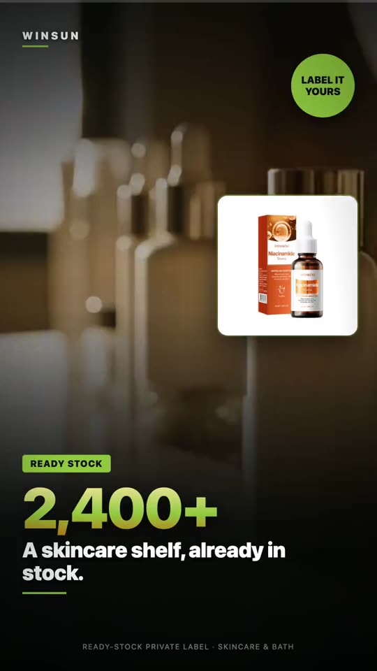 Ready-Stock Skincare Shelf — WinSUN Skin & Body Care video
