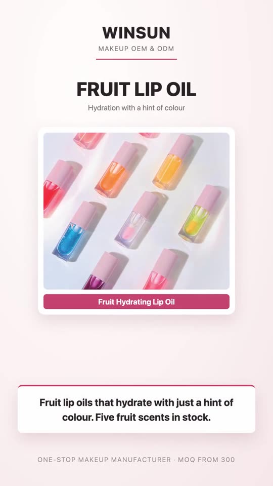 Fruit Lip Oils — WinSUN Colour Cosmetics video